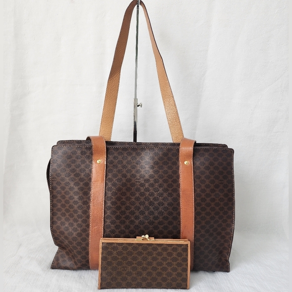 Auth Celine Macadam Pattern Shoulder Bag And Wallet Bundle - Picture 4 of 15